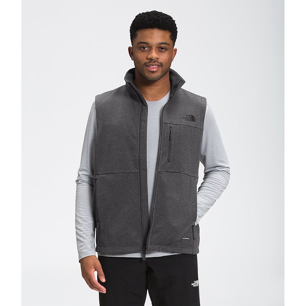 The North Face Vests Mens Australia - The North Face Apex Canyonwall Eco Dark Grey (ZHT-180763)